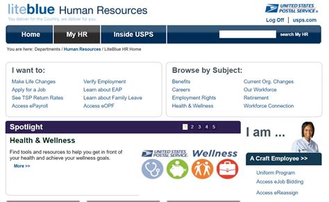 website for postal employees.
